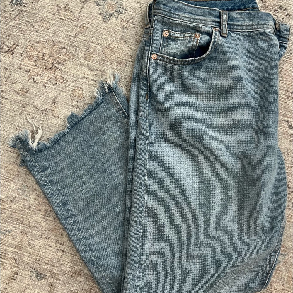 We The Free Jeans -kick flare style with raw, uneven hem 25/26 inseam